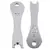 Imagem do 1pc metal guitarra corda extrator de madeira folk pry up corda cônico unhas gui