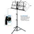 Dupla utilização Folding Folha Music Stand, portátil e leve, Desktop Book Sta - loja online