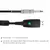 Cabo audio do Usb para guitarra elétrica, mono, compatível com janelas e peça - LK Music