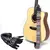 Nova alça de guitarra ajustável estilo étnico retro alça de ombro para ukule - comprar online