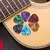 Random Color Guitar Plectrum Set com Suporte, Acessório para Guitarra Elétrica - loja online