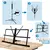 Dupla utilização Folding Folha Music Stand, portátil e leve, Desktop Book Sta - LK Music