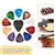 Random Color Guitar Plectrum Set com Suporte, Acessório para Guitarra Elétrica - LK Music