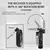 Sistema de microfone sem fio de saxofone UHF, adequado para apresentações ao a na internet