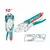 Alicate caiman boca curva 10" Total en internet