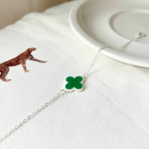 Pulseira Trevo Verde - Prata 925 - comprar online