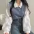 Imagem do Blusa K-Dream Layered | Estilo Coreano Y2K com Gola Polo