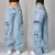 Calça Jeans K-Fashion Unissex | Estilo K-pop Oversized com Bolsos