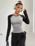 Blusa Y2K Cropped de Manga Longa - comprar online