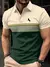 Camisa polo masculina casual de manga curta com estampa de cavalo 3D listrado co na internet