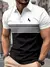 Camisa polo masculina casual de manga curta com estampa de cavalo 3D listrado co - comprar online