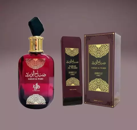 Combo Sabah Al Ward Al Wataniah Eau de Parfum – 100ml + Sabah Al Ward Isabelle Hidratante – 200ml