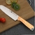 Cuchillo Liso Mango de Madera con Gancho Metalico