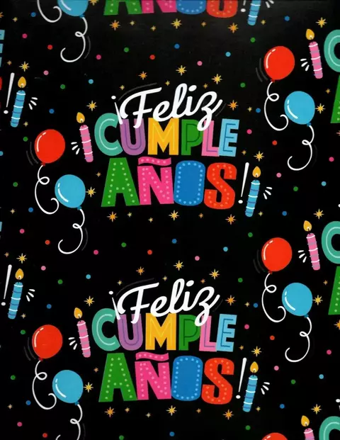 Papel De Regalo Con 10 Feliz Cumpleanos - comprar en línea