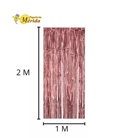 Cortina Para Fiesta Color Rosa Gold - comprar en línea