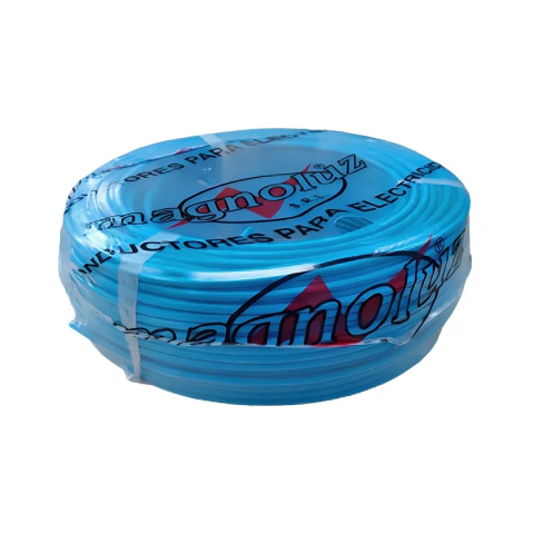 Cable unipolar flexible 4 mm² celeste rollo 100 m Magnoluz