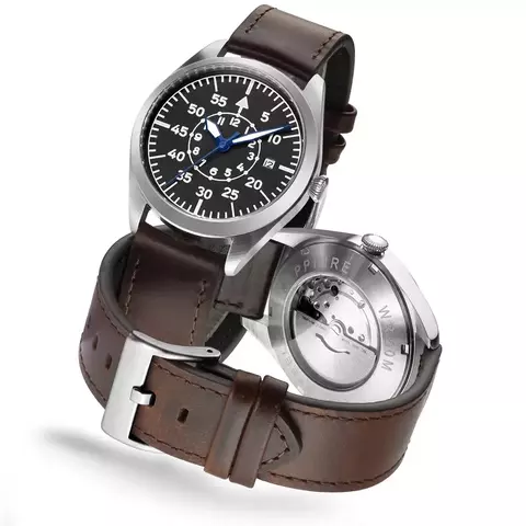 Flieger piloto relógio um tipo b aviador campo automático