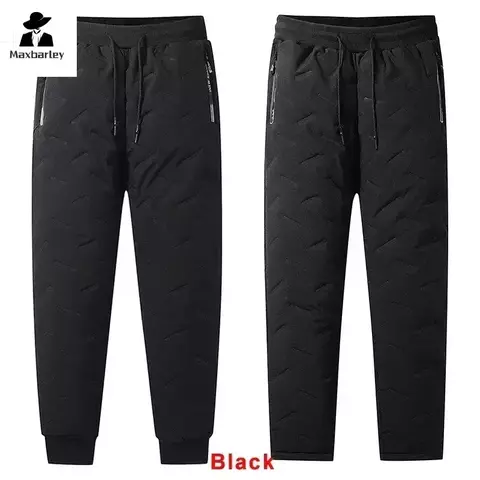 Calça Algodão Masculina com Bolsos - inverno, com zíper, para frio