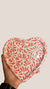 Plato corazón rosa
