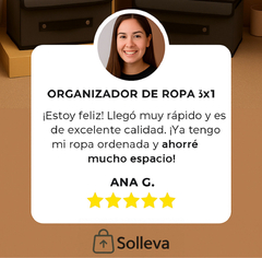 Pack de 3 Organizadores de Ropa Plegable con Tapa Mediano | Pack + E-book de regalo en internet