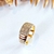 Anel Ajustável Semijoia Folheado a Ouro 18K com Dupla Camada de Verniz - comprar online