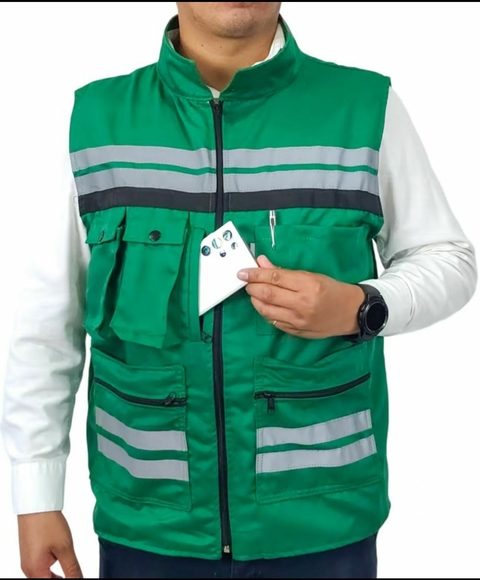 Chaleco de Seguridad Ejecutivo Verde Bandera - comprar en línea