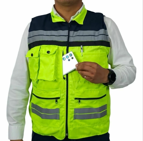 Chaleco de Seguridad Ejecutivo H azul D Amarillo Flour - comprar en línea