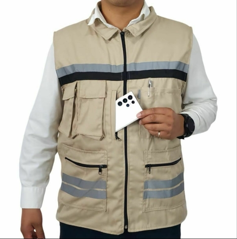 Chaleco de Seguridad Ejecutivo Caqui - comprar en línea