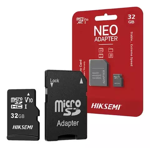 TARJETA DE MEMORIA HIKSEMI MICRO SD 32GB NEO C/ADAP 6089 - comprar online