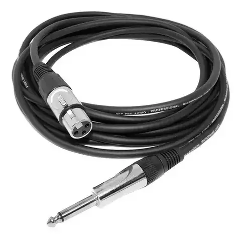 CABLE CANON A PLUG 1,5 MTS METALIZADO - comprar online
