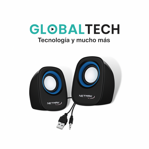 PARLANTE NETMAK NM9025B USB PARA PC - comprar online