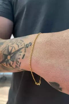 Pulseira Veneziana 1,5mm Fecho Lagosta 2,0g Banhada A Ouro 18k - comprar online