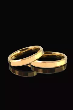 Aliança 4mm Lisa Banhada A Ouro 18k - comprar online