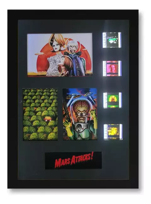 Mars Attack Quadro Frames 35mm Cinema Com Led Marte Ataca