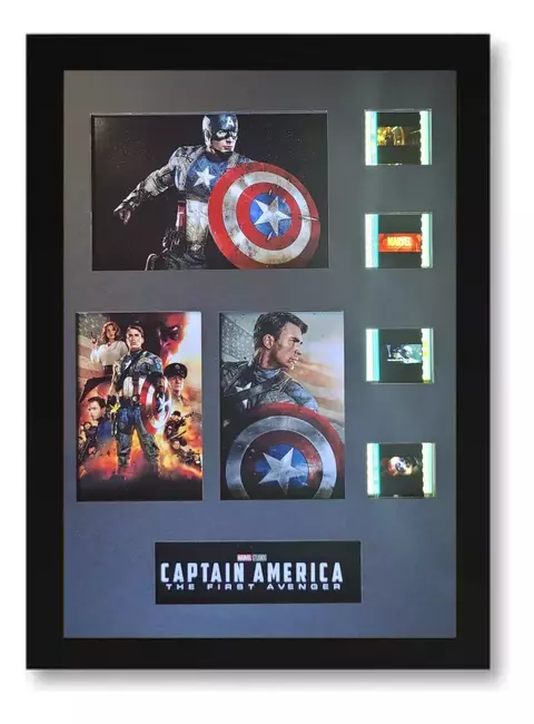 Quadro Capitão América Frames 35mm Cinema C/ Leds Avengers - comprar online