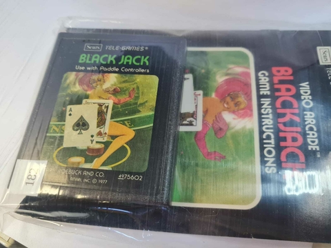 Cartucho de Atari Black Jack com Manual 182 com Manual - comprar online