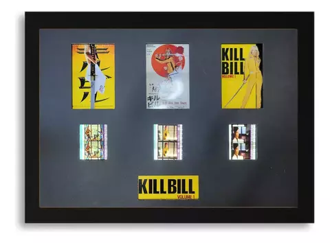 Kill Bill 1 Parte Filme Original 35mm (células) Leds Quadro Retro Iluminado - comprar online