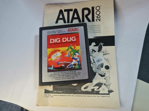 Cartucho de Atari Dig Dug com Manual 83 - comprar online