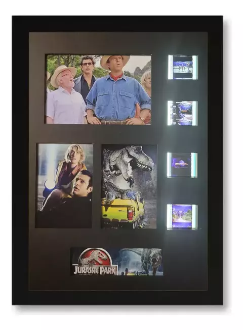 Parque Dos Dinossauros Filme 35mm Cinema Quadro Iluminado - comprar online