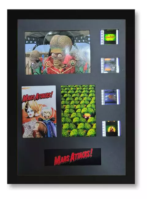 Marte Ataca Quadro Frames 35mm Cinema Com Iluminação Lindo - comprar online