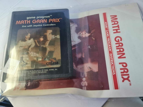 Cartucho de Atari Math Gran Prix com Manual 355 - comprar online
