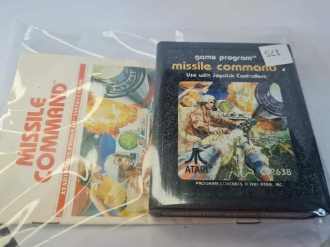 Cartucho de Atari Missile Command com Manual 175 - comprar online