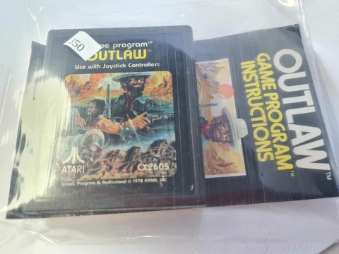 Cartucho de Atari Outlaw com Manual 350 - comprar online