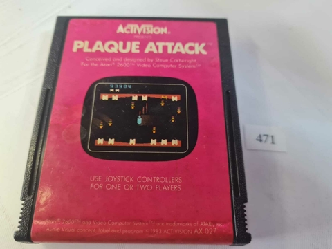 Cartucho de Atari Plaque Attack 471 Raro - comprar online