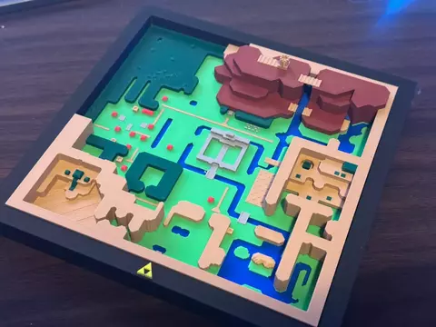 Quadro 3D Zelda A Link To The Past Diorama Exclusivo - comprar online
