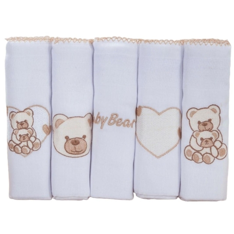 FRALDA DE OMBRO C/ PICUETA BORDADA 5 PÇ