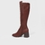 Imagem do Bota Cano Longo Couro Marrom 346903-14