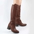 Bota Cano Longo Couro Marrom 346903-14 na internet