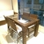 Conjunto de Mesa Retangular com cadeiras em Fibras Sintéticas para varanda gourmet - Pompéia - comprar online