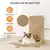 Arranhador Vertical para Gatos com Base Estável na internet